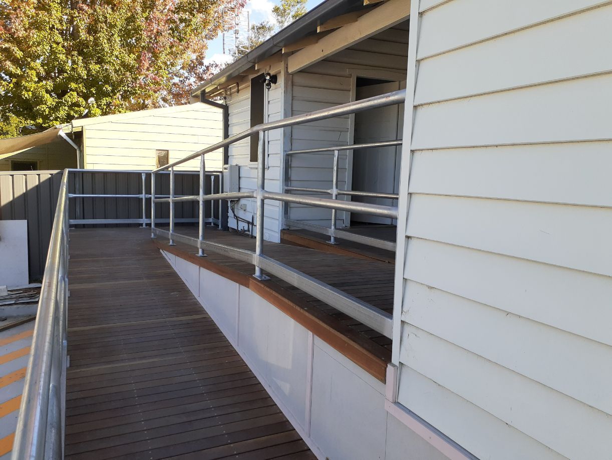 Side View Of a Newly Build House Wall and Stairs - Handrails in Shoalhaven, NSW