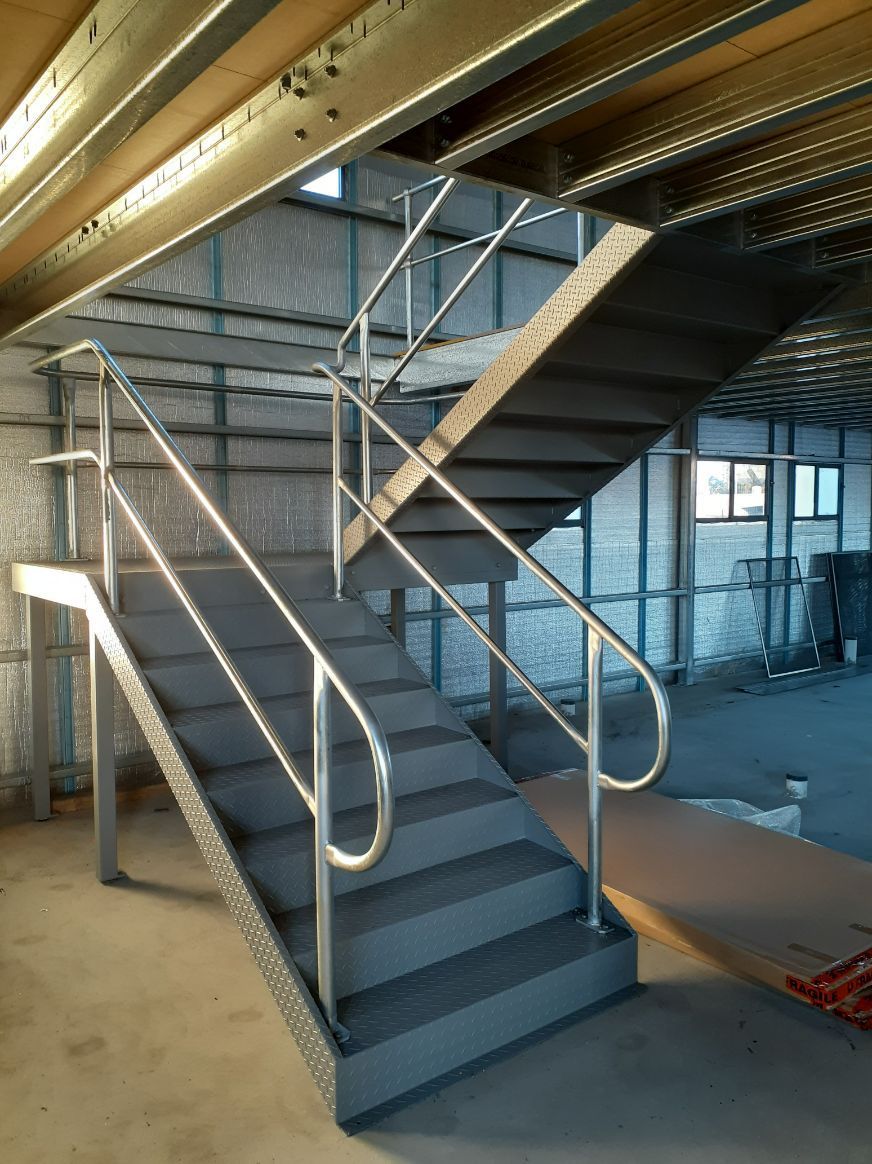 Aluminum Staircase in Store Room - Handrails in Shoalhaven, NSW