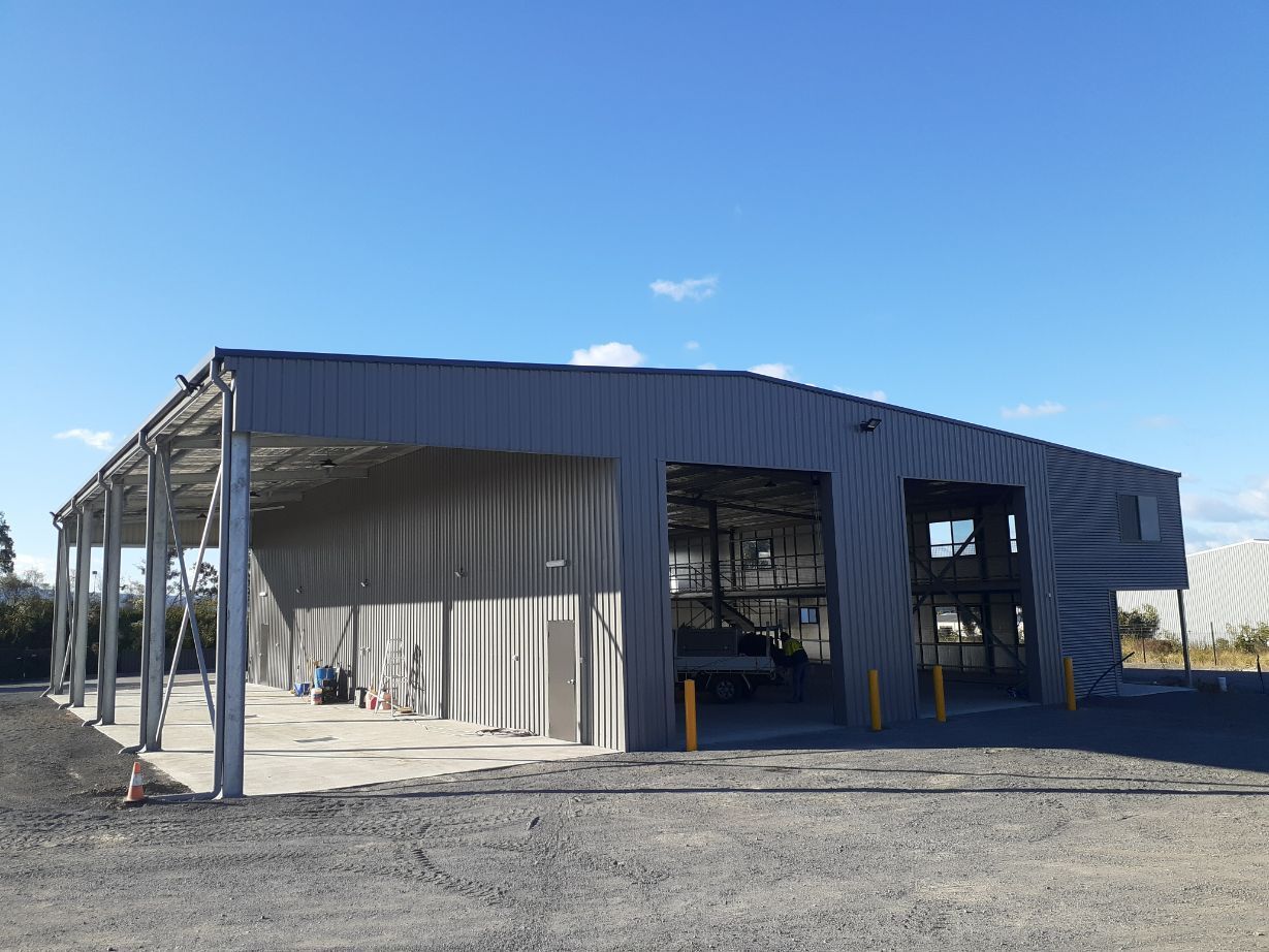 Newly Build Steel Warehouse - Handrails in Shoalhaven, NSW