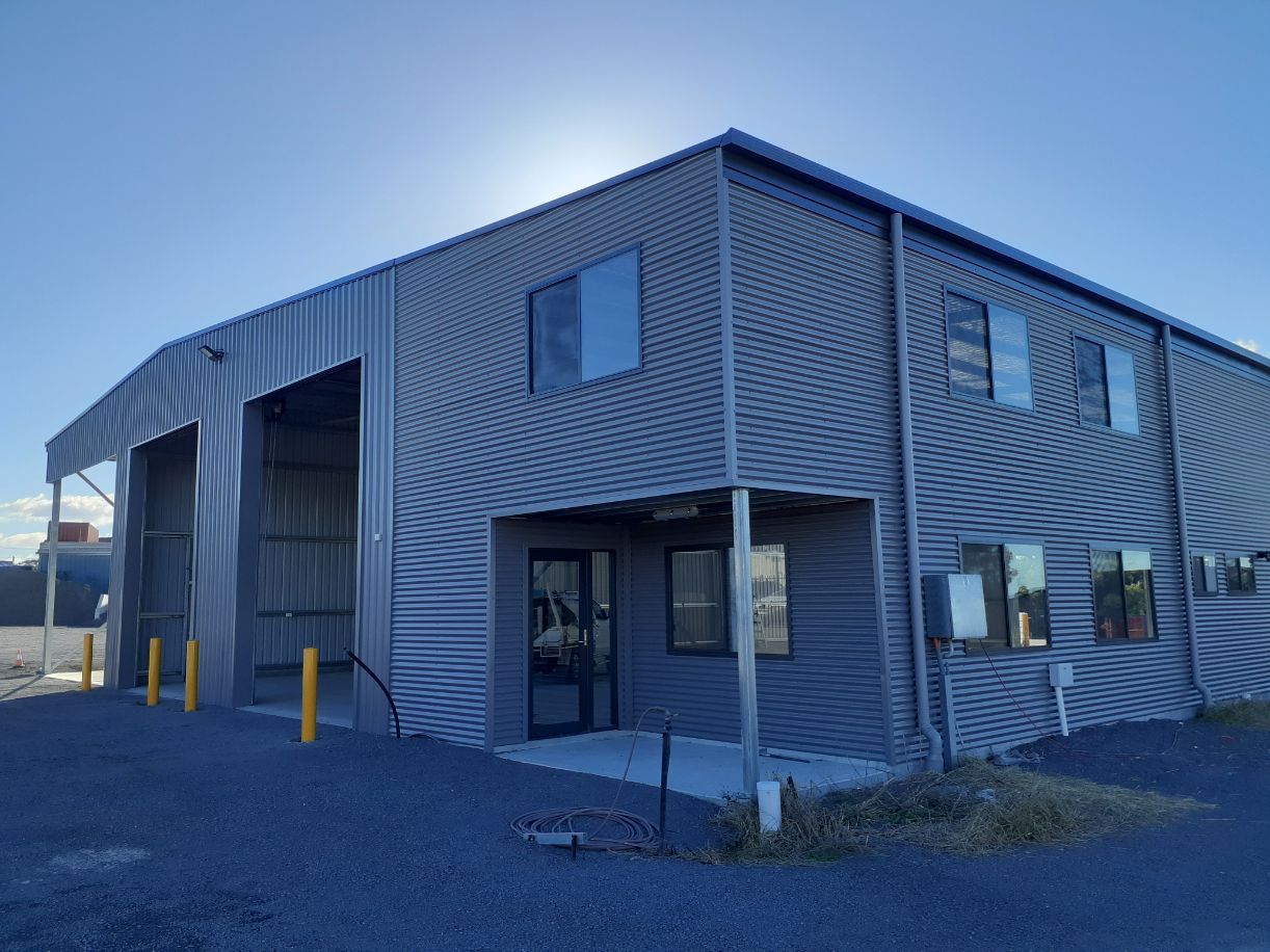 Exterior of Industrial Steel Building - Handrails in Shoalhaven, NSW