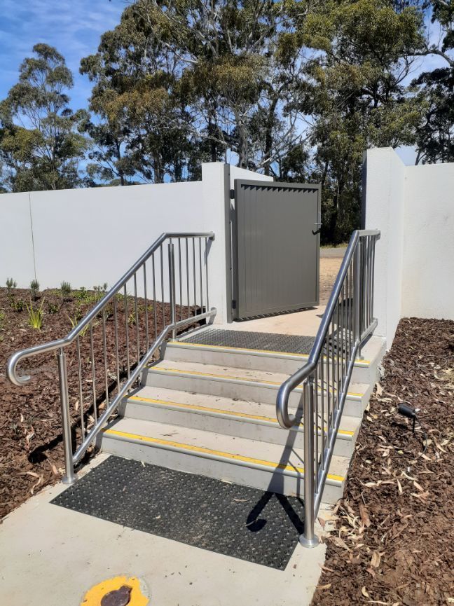 Brand New Stairs with Aluminum Handrails - Handrails in Shoalhaven, NSW