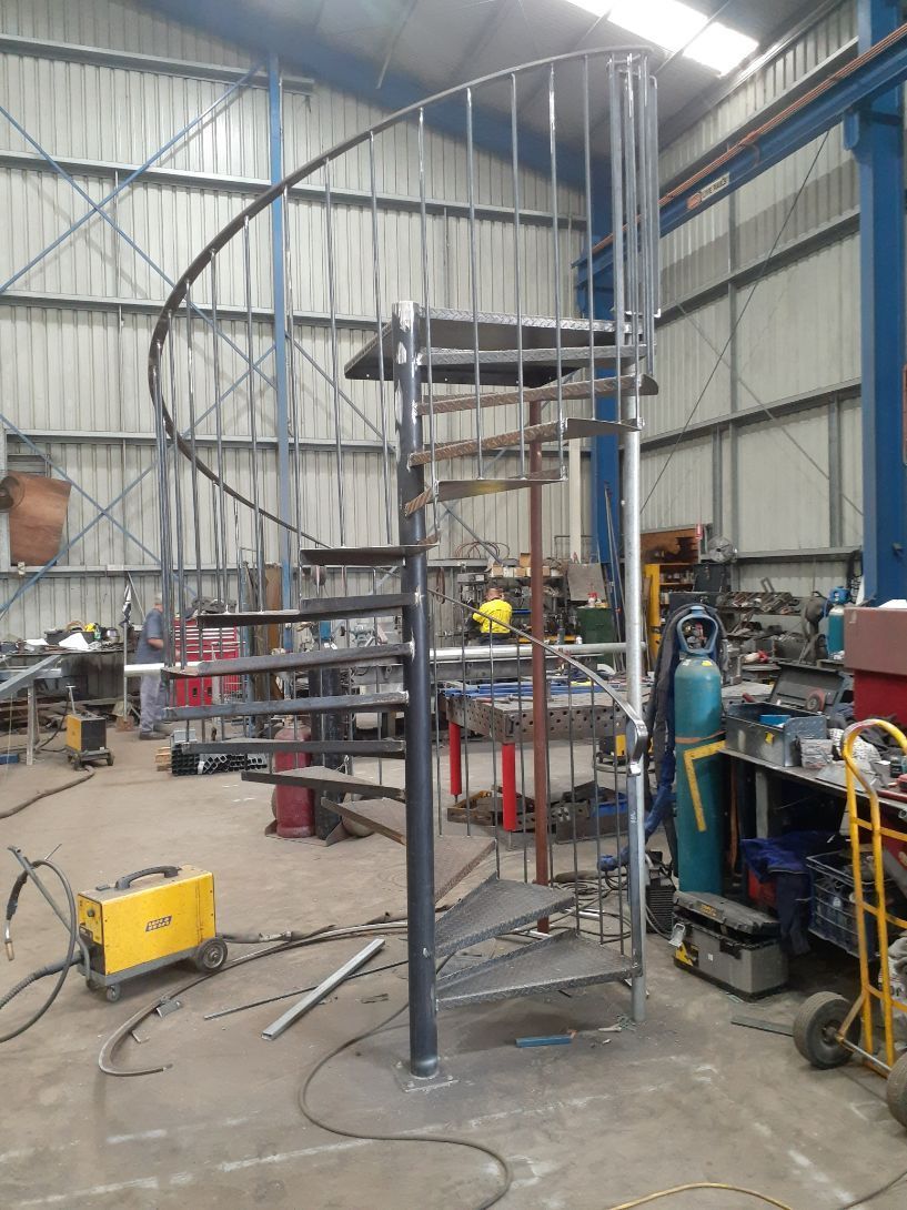 In Progress Building The Metal Stairs - Handrails in Shoalhaven, NSW