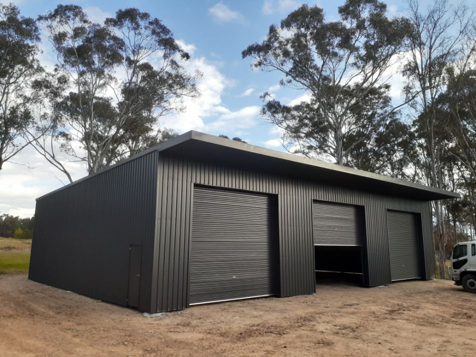 Newly Black Painted Sheds - Handrails in Shoalhaven, NSW
