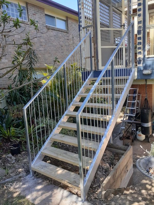 Expertly Crafted Steel Staircase - Handrails in Shoalhaven, NSW