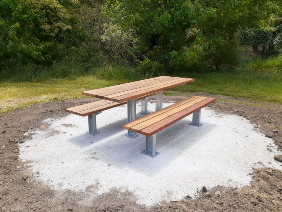 Wooden Table and Chairs in Relaxing Area - Handrails in Shoalhaven, NSW