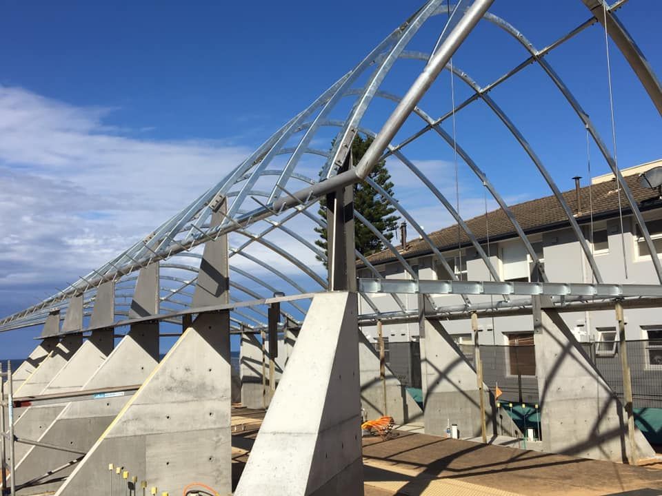 Steel Bridge Structure Under Construction - Steel Fabricator in Shoalhaven, NSW
