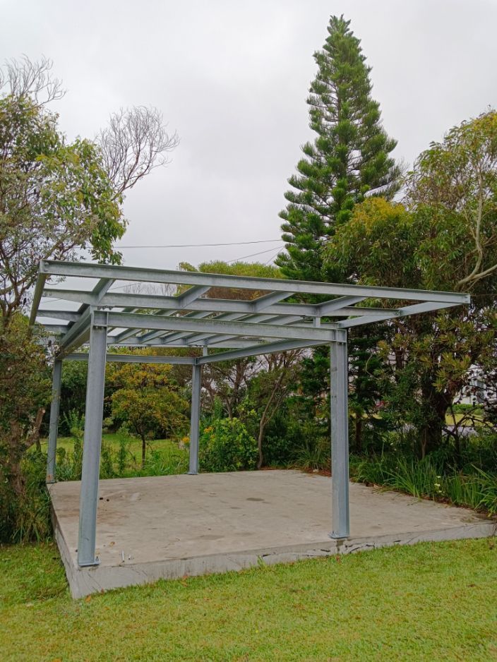 Backyard Sitting with Metal Roof - Handrails in Shoalhaven, NSW
