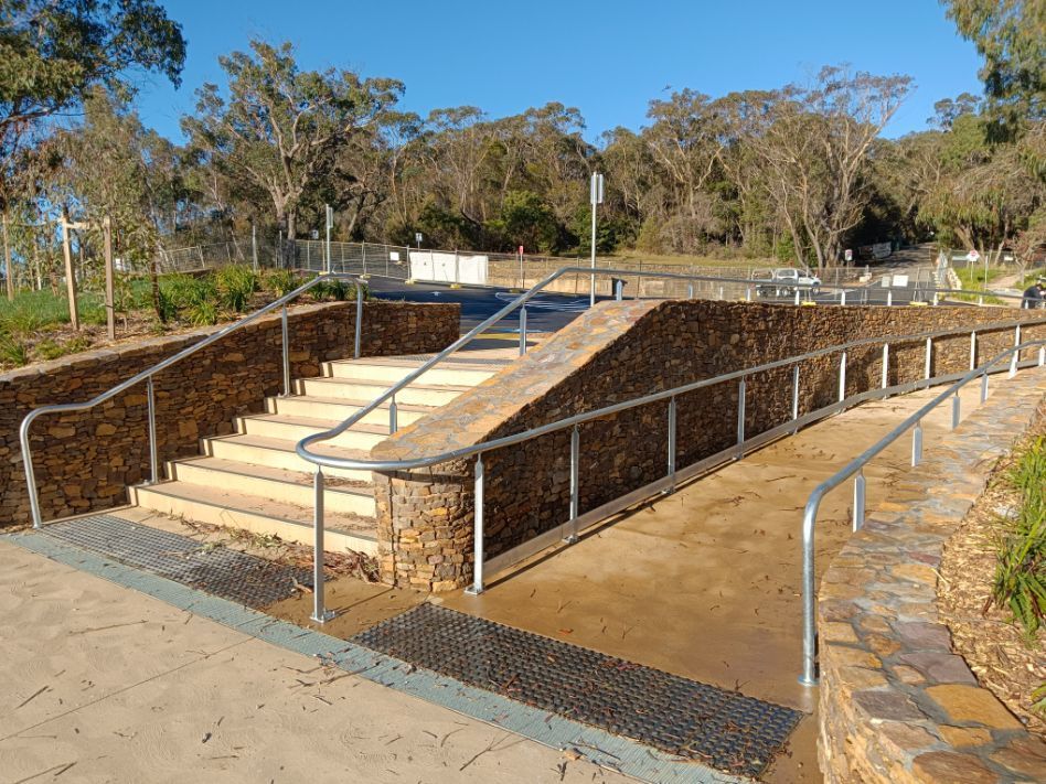 Full View Of Stairs with Steel Handling Both Side- Handrails in Shoalhaven, NSW