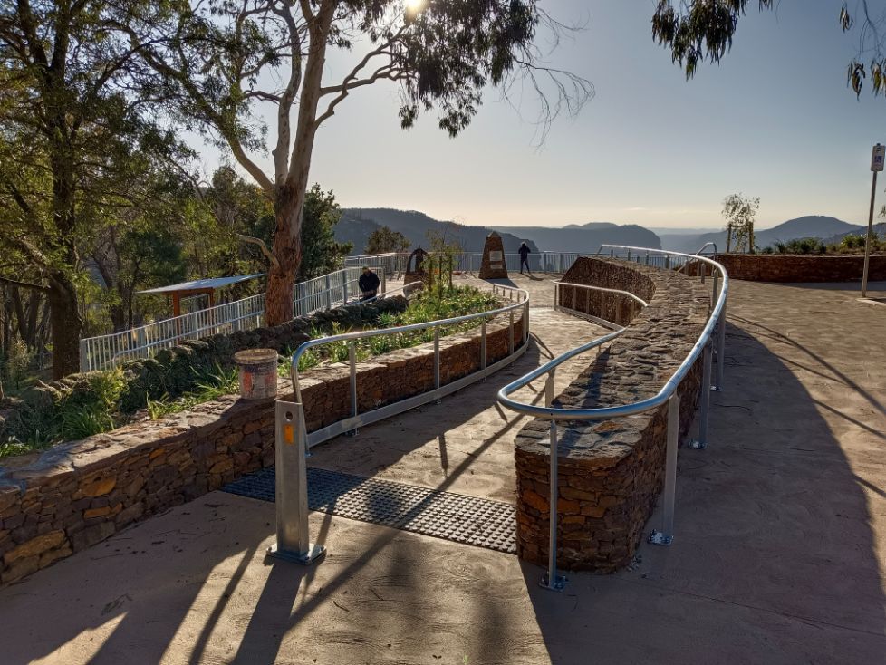 Tree and Mountain View Under Sunset - Handrails in Shoalhaven, NSW