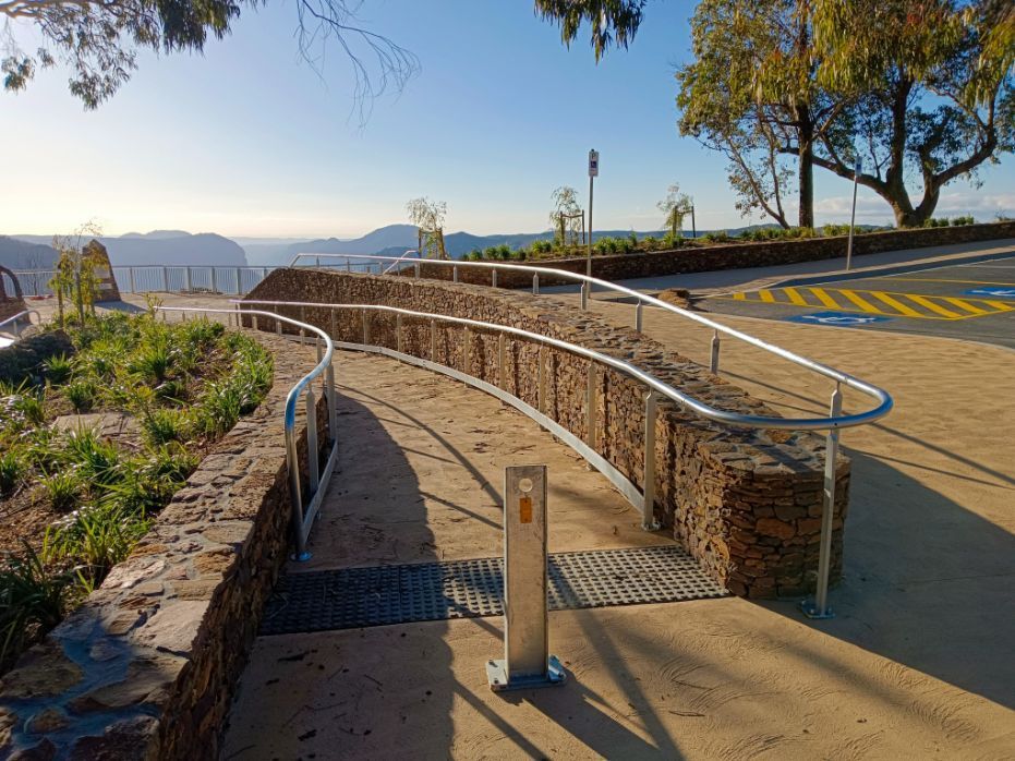 A Gently Sloping Ramp Ascends Towards a Picturesque Hillside - Handrails in Shoalhaven, NSW