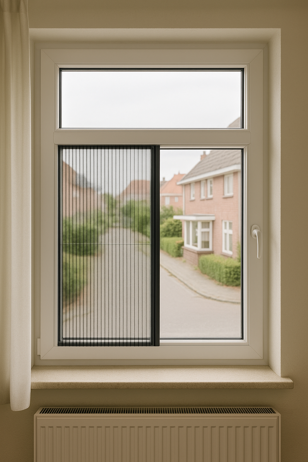 raamhor plissehor zwart wit antraciet op maat gratis montage gratis bezorg