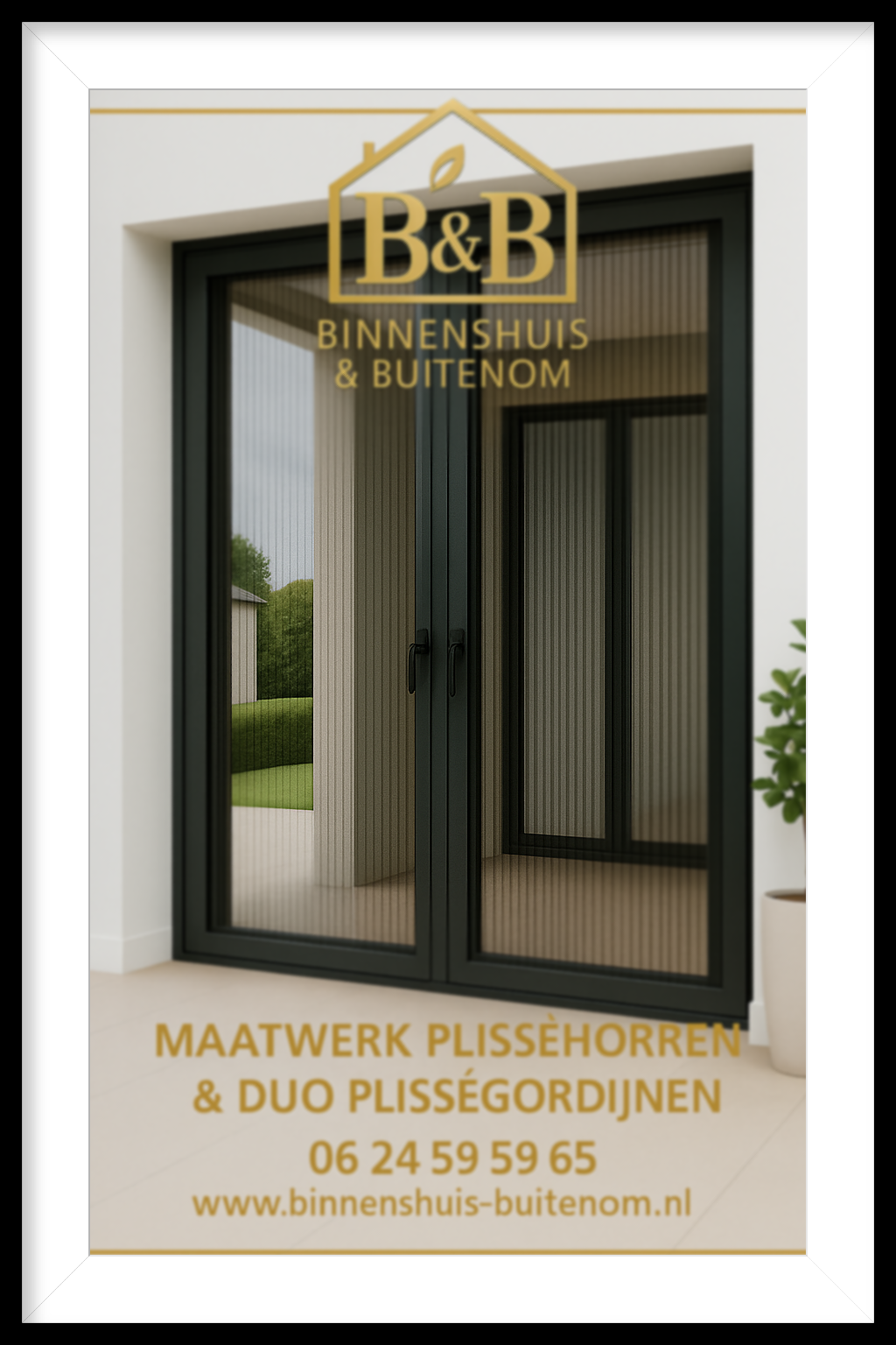 ✅ Dubbele plissé hordeur – ideaal voor schuifpuien en brede doorgangen
Deze dubbele hordeur is perfect voor grote openingen zoals schuifpuien, dubbele deuren of veranda-uitgangen.
De twee plissépanelen schuiven soepel naar elkaar toe en sluiten naadloos in het midden, zonder drempel.
✔️ Voor brede doorgangen en schuifpuien
✔️ Tweezijdig bedienbaar, ook gedeeltelijk te openen
✔️ Extra sterk gaas, vouwt strak op
✔️ Frame op maat in verschillende kleuren
✔️ Geen veermechanisme – blijft staan waar je 'm laat
? Interesse? Meet de breedte en hoogte, maak een foto en app ons via WhatsApp: 06 2459 5965