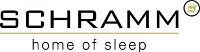 Das Logo von Schramm Home of Sleep befindet sich auf weißem Hintergrund.