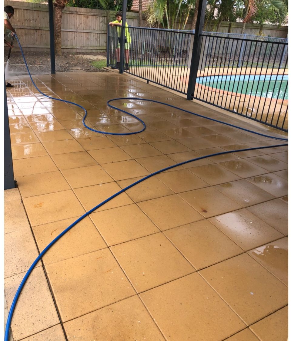 After Cleaning The Patio — Cleaners in Sunshine Coast, QLD