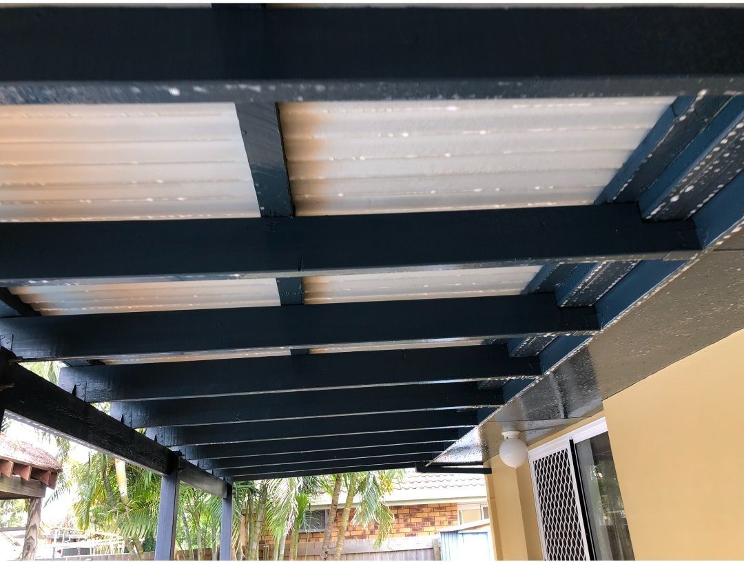 Mould Removed From Pagola Roof — Cleaners in Sunshine Coast, QLD