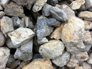 A pile of rocks sitting on top of each other.