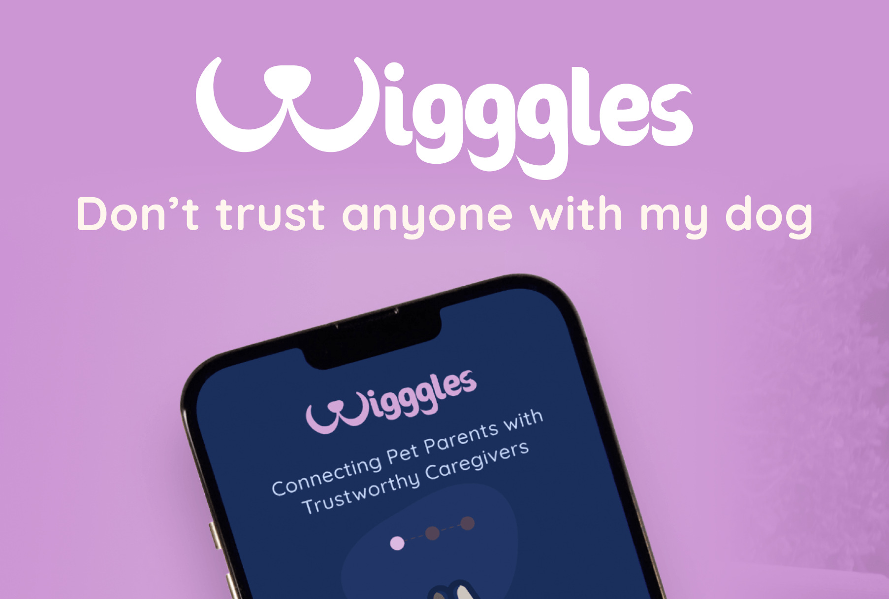 A cell phone with a wiggle app on it