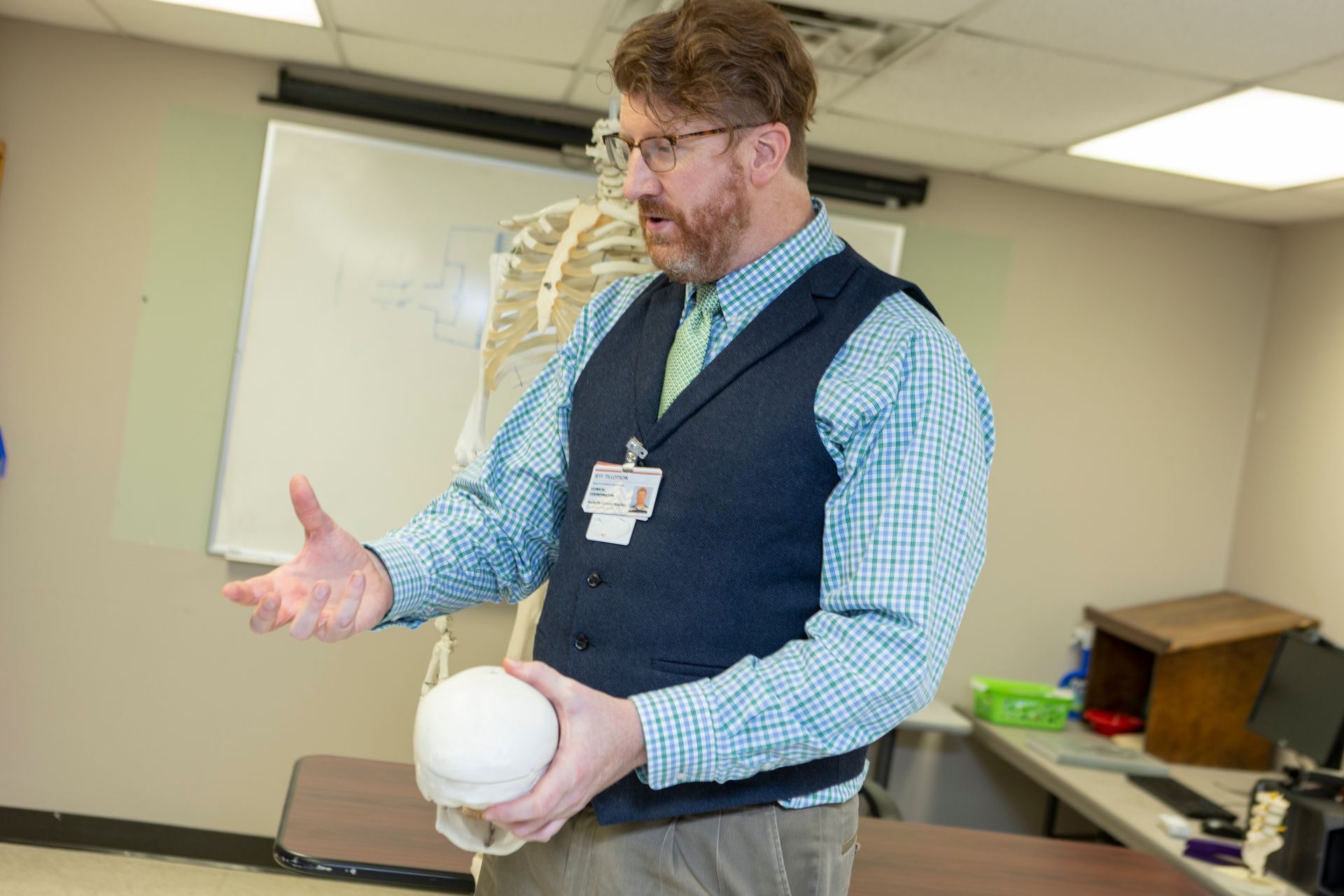 Professor Explaining Hand Bone — Nashville, TN — NGH School of Health Sciences Professor Explaining Hand Bone — Nashville, TN — NGH School of Health Sciences