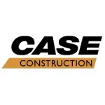 Case Construction logo: Black text, orange bar; identifies construction equipment company.