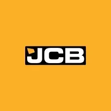 JCB logo: Black rectangle with 