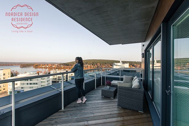 Penthouse terrace apartment Nordica Design Apartment Rovaniemi