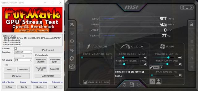 Graphics Card Msi Afterburner Settings For Gtx 1060 Overclock How