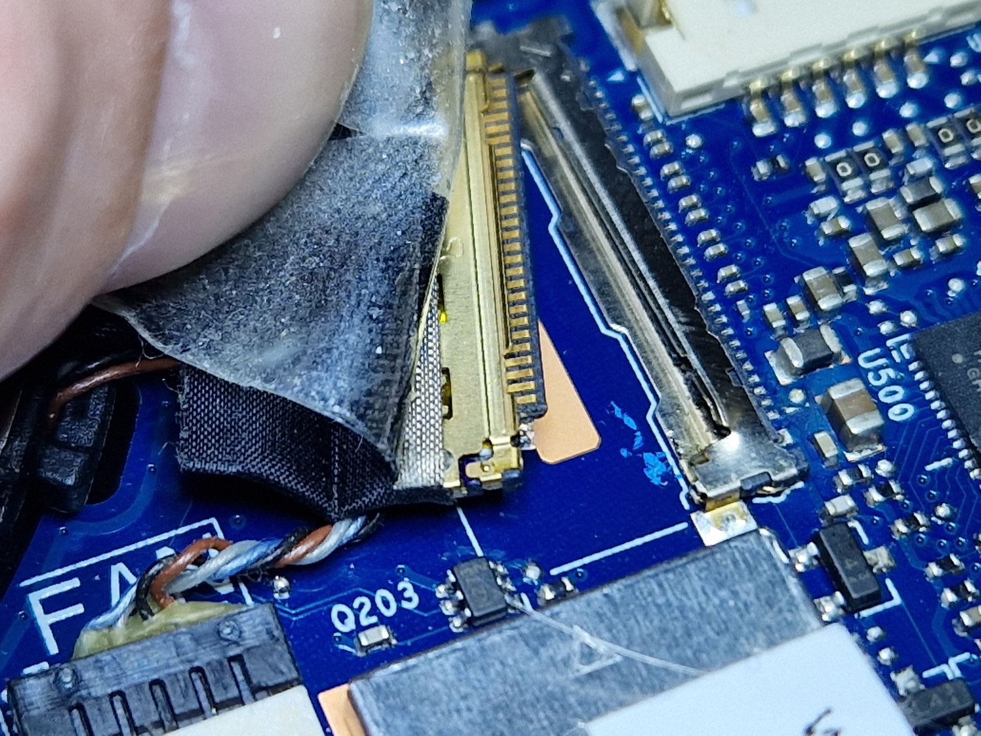 HP LVDS kabel reparatie