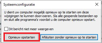 Opnieuw opstarten