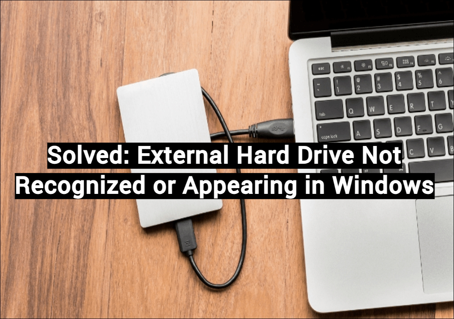 Windows herkent je externe harde schijf niet? Zo los je het op