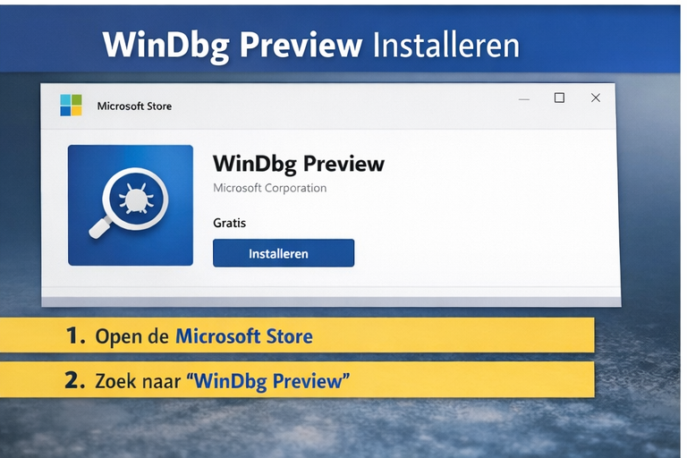 WinDbg Preview installeren