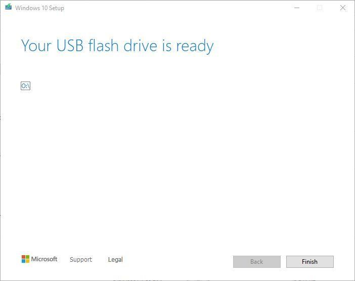 Your usb flash drive is ready