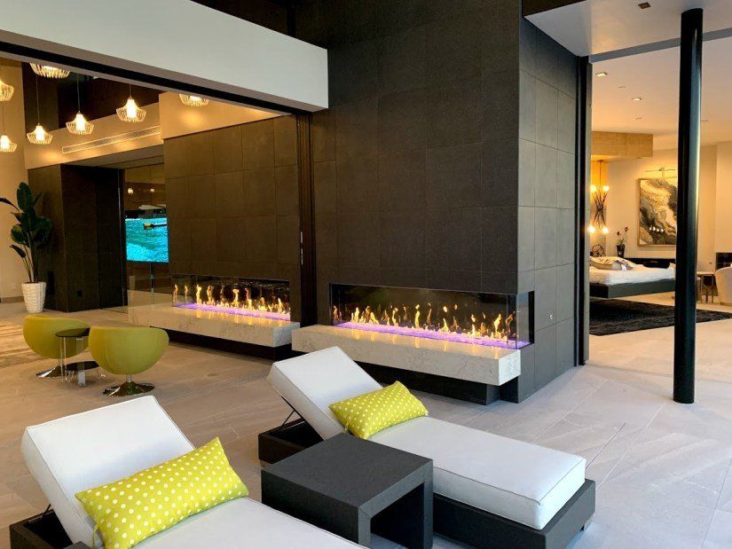 Fireplace of Modern House — Fairless Hills, PA — Better Homes Hearth & Patio Inc