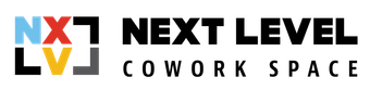 A logo for Next Level Cowork space