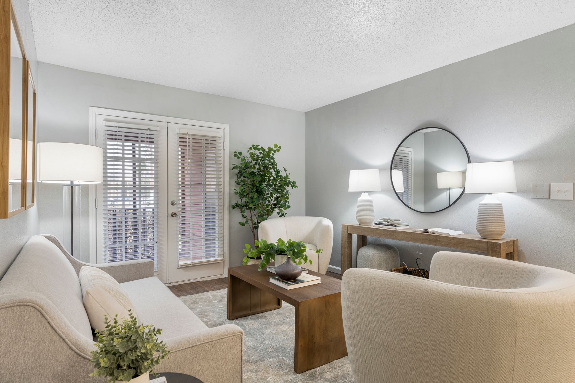 post oak apartments living room