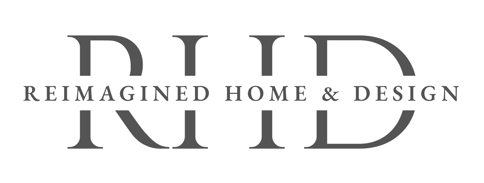 Logo for Reimagined Home & Design, with 