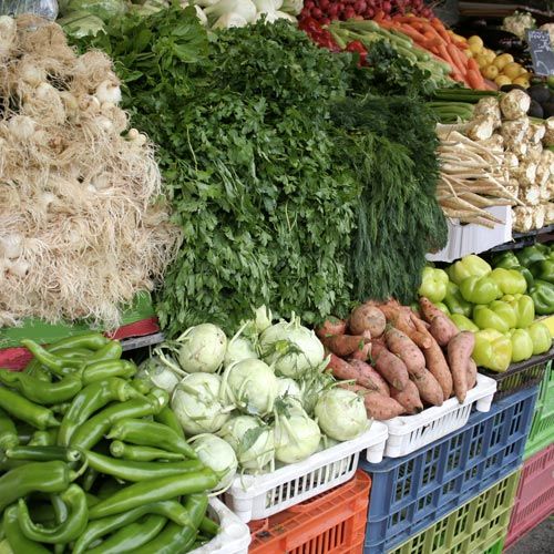 vegetables stall in haifa israel