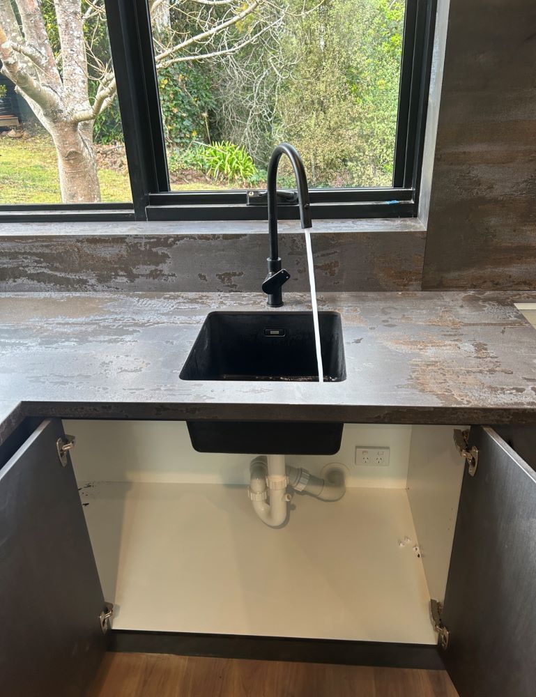 Water running from the tap