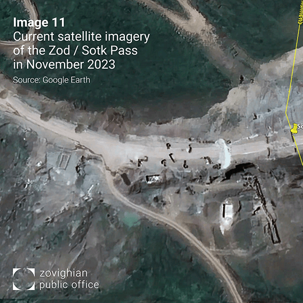 Current satellite imagery of the zod / sotk pass in november 2023
