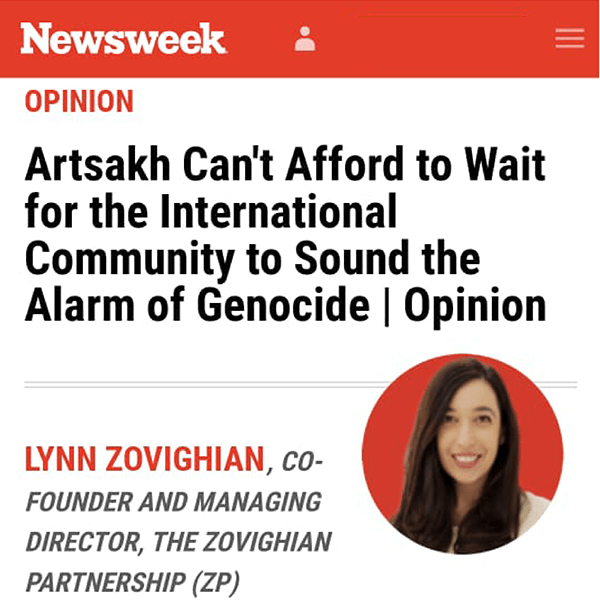 Photo of Lynn' s article on the Newsweek website