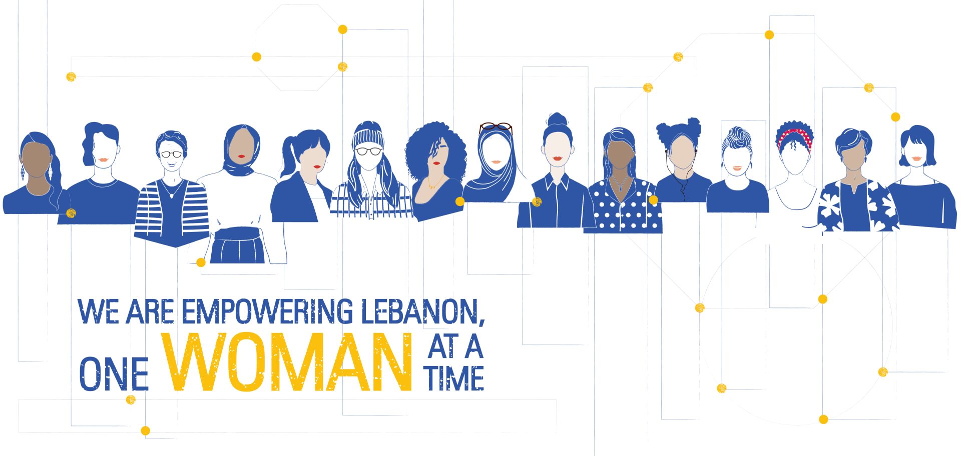 Representation of empowered women from different ethnic backgrounds in Lebanon