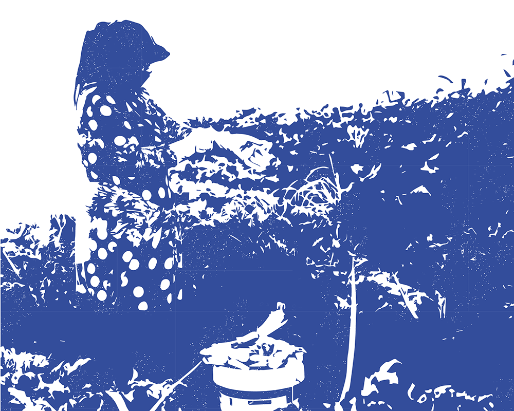 illustration of woman gardening