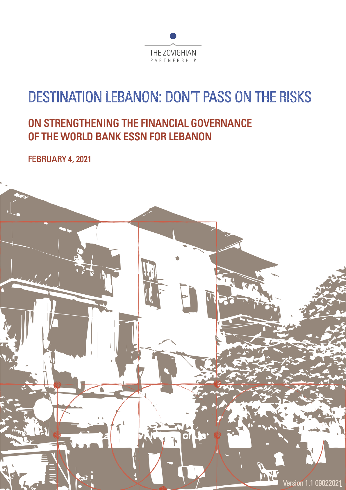 Cover screenshot of publication on financial governance for Lebanon