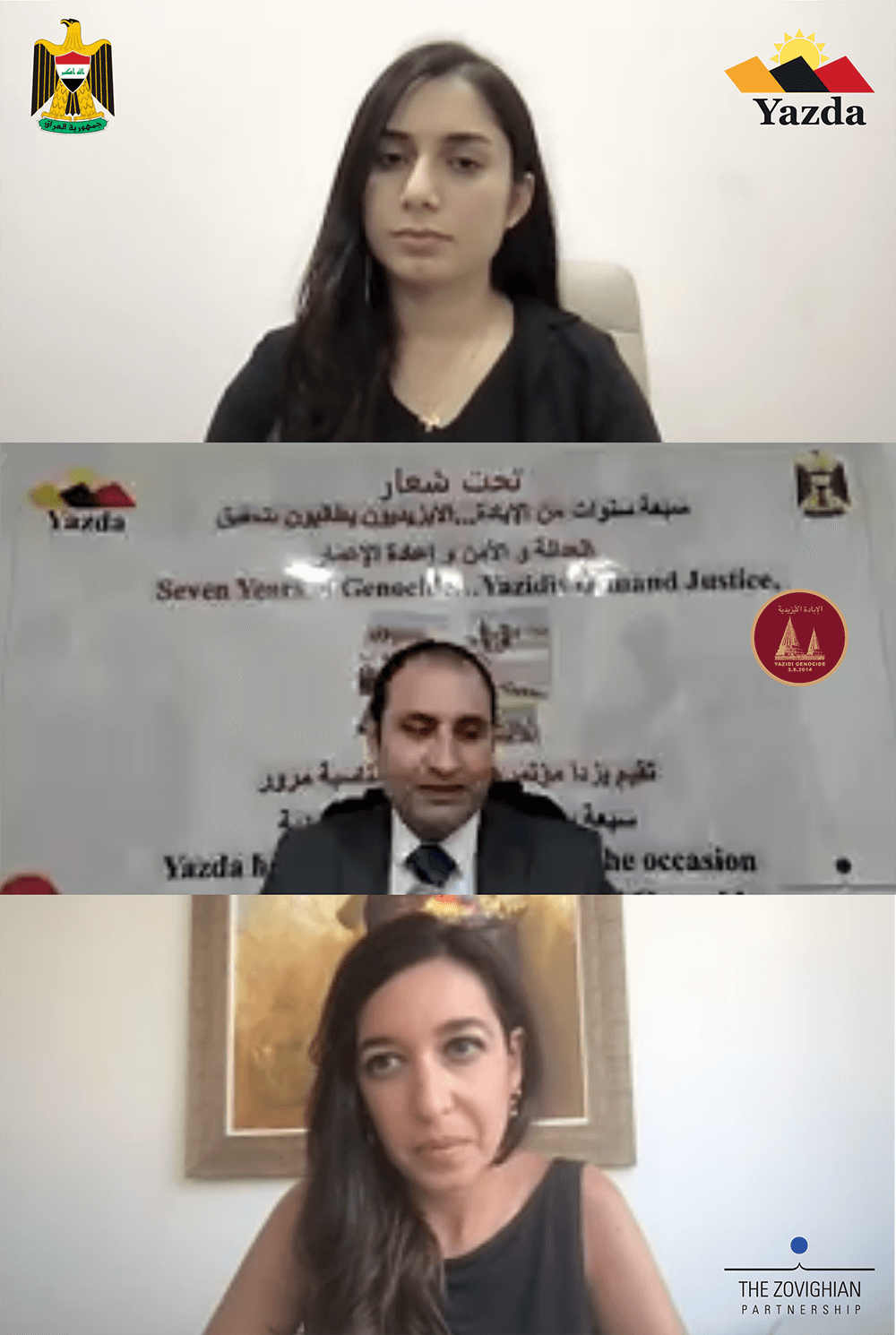 Yazda & The Zovighian Partnnership joint press release on Day Two of the Seventh Annual Commemoration of the Yazidi Genocide