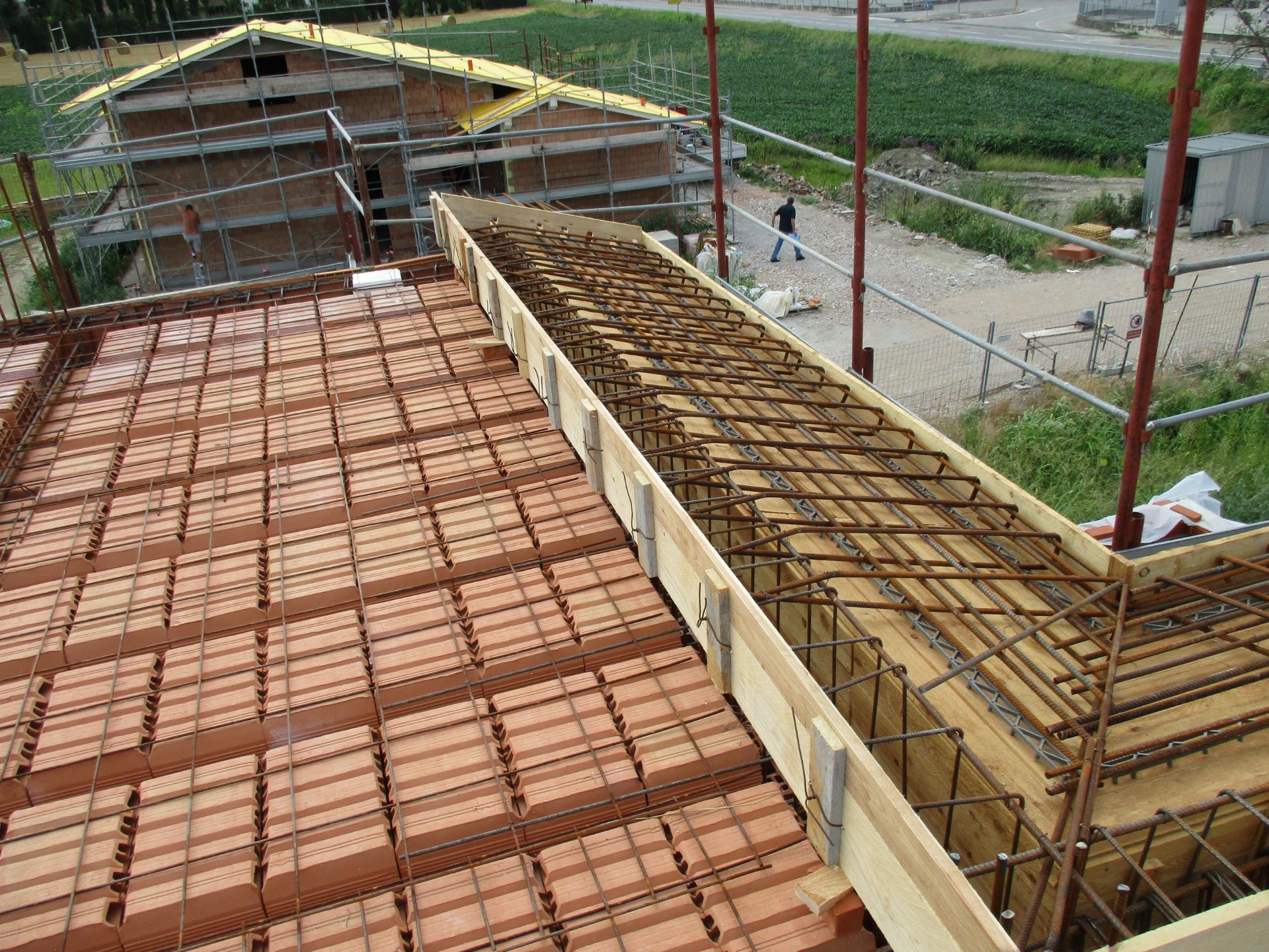 Costruzione del tetto di un edificio