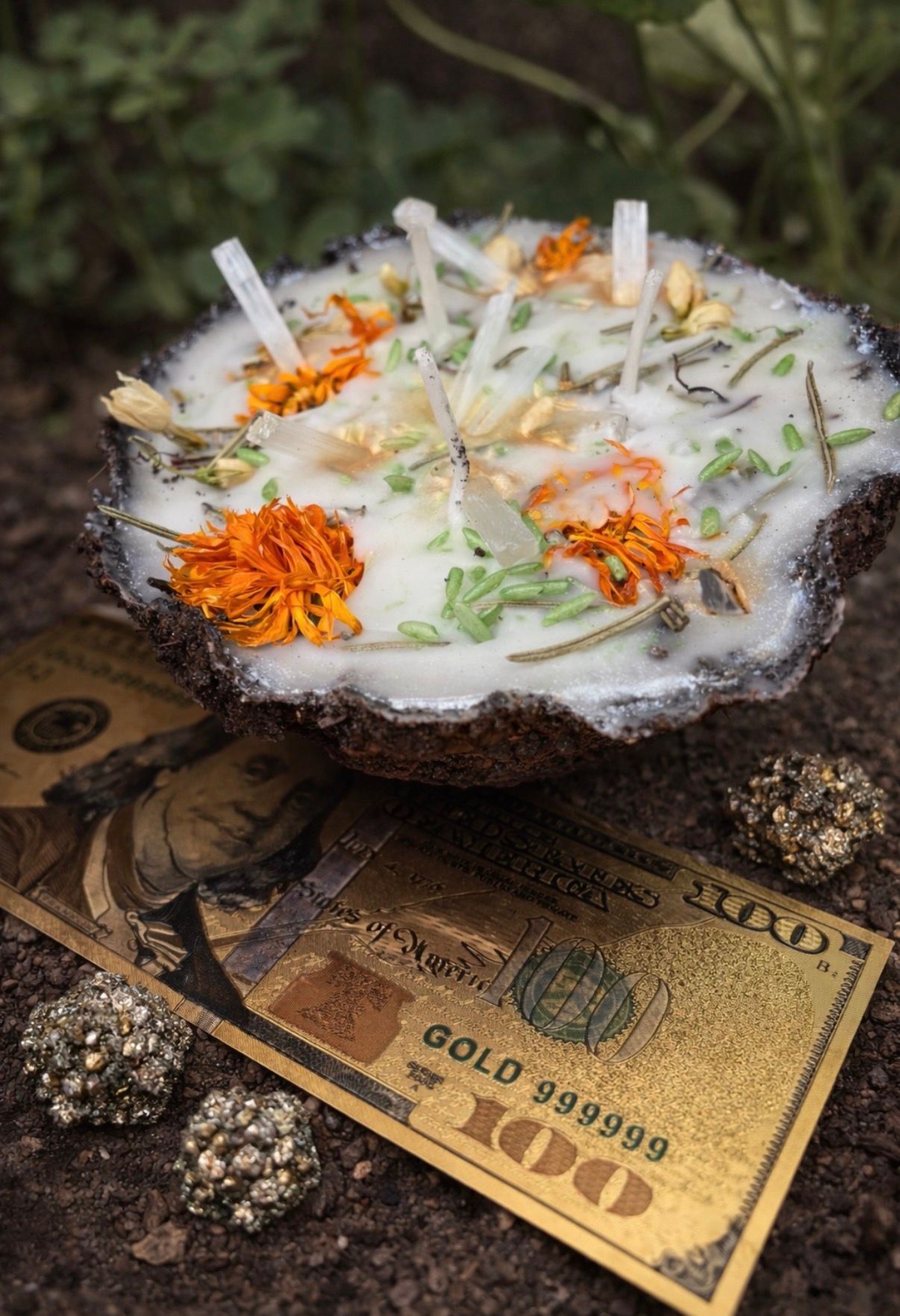 Golden Grove Prosperity Earth Candle