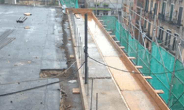 impalcatura per intervento edile