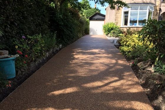 View of the pathway constructed by professionals in Leyburn 