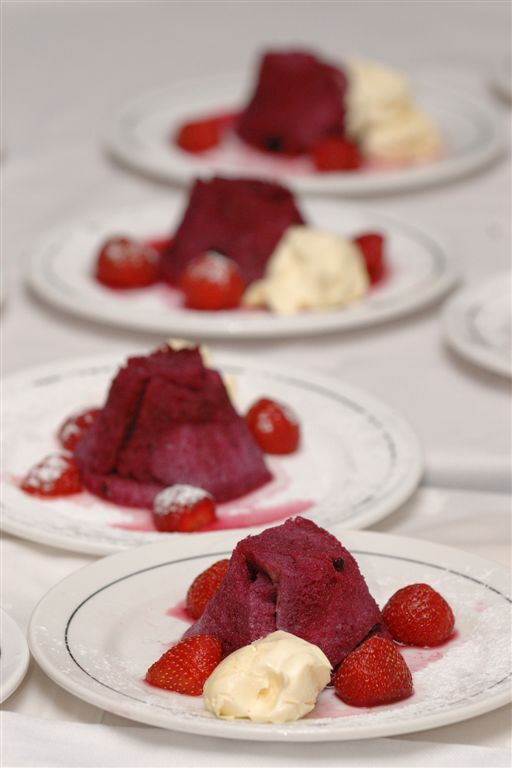 Summer Puddings with Clotted Cream