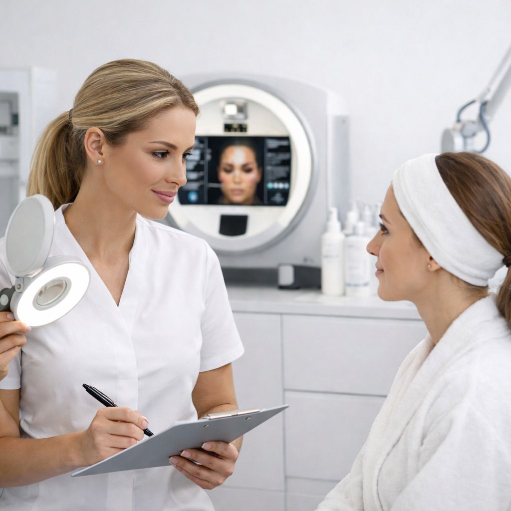 Skincare treatment planning in a medical aesthetic clinic in Canada