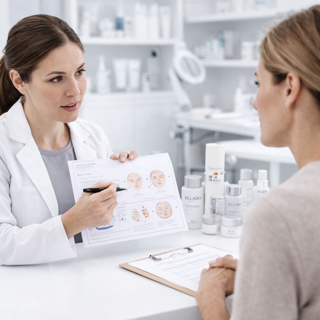 Professional skincare consultation and treatment planning in aesthetic clinic in Canada